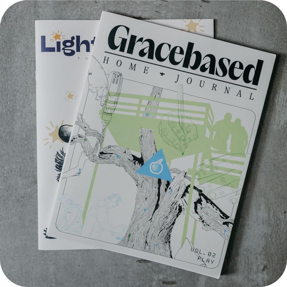 Gracebased Home Journal and Lightcatchers Magazine product photography
