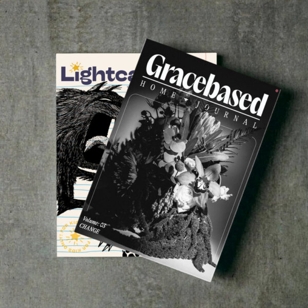 Cover art for the latest Gracebased Home Journal and Lightcatchers magazines