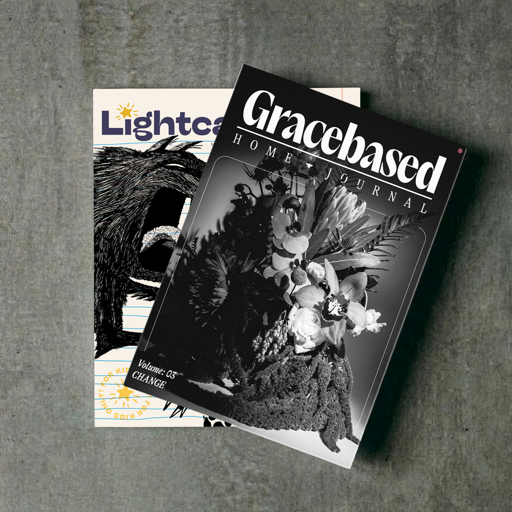 Gracebased Home Journal and Lightcatchers Product Photography